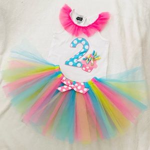 MudPie Second Birthday 2PC Outfit
